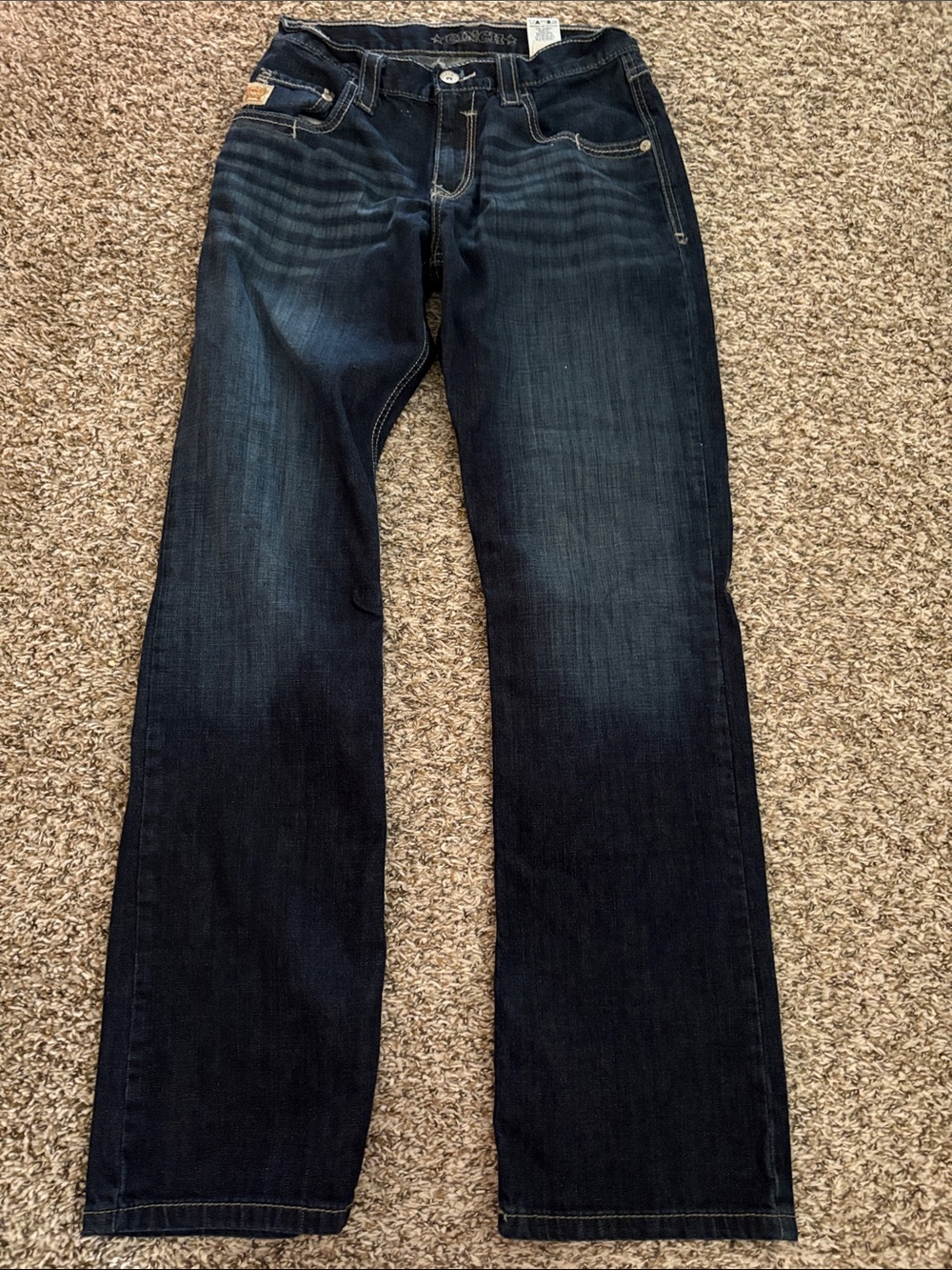 Men's Cinch Dark Wash boot cutJeans - Dark Blue